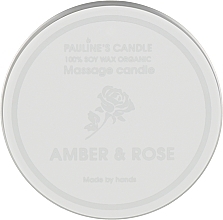 Массажная свеча "Амбра и роза" - Pauline's Candle Amber & Rose Manicure & Massage Candle — фото N3