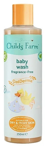 Гель для душа, без отдушек - Childs Farm OatDerma Baby Wash Fragrance-Free — фото N1