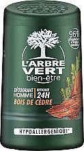 Духи, Парфюмерия, косметика Дезодорант для мужчин с экстрактом кедра - L'Arbre Vert Deodorant 