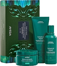 Парфумерія, косметика Набір - Aveda Botanical Repair Strengthening Essentials Rich (shm/100ml + cond/100ml + h/mask/100ml)