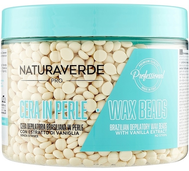 Воск для депиляции пленочный в гранулах "Ваниль" - Naturaverde Pro Wax Beads Brazilian Depilatory Wax Beads — фото N1
