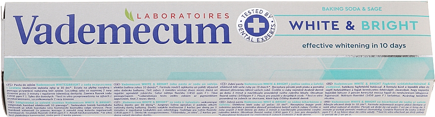 Зубна паста відбілювальна - Vademecum Pro Vitamin Whitening Toothpaste — фото N1
