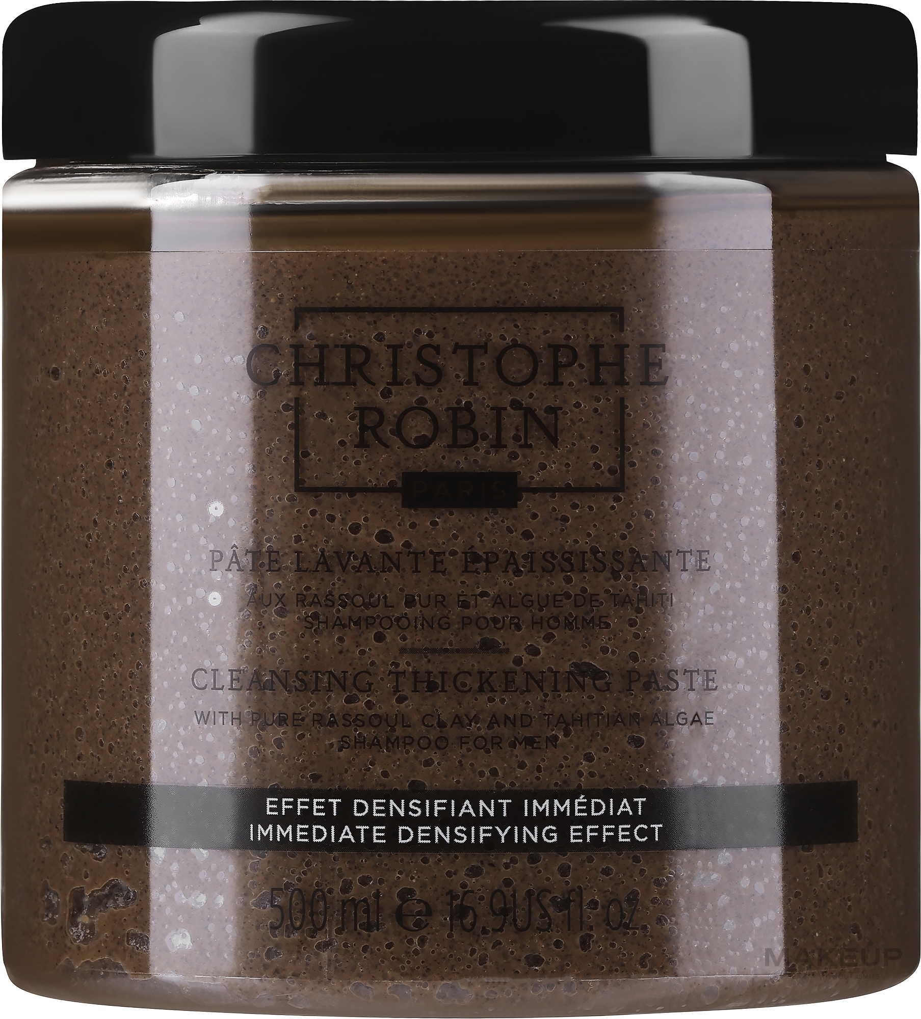 Очищающая паста для волос - Christophe Robin Cleansing Thickening Paste with Pure Rassoul Clay and Tahitian Algae — фото 500ml