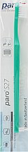 Парфумерія, косметика Дитяча зубна щітка, з монопучковою насадкою, м'яка, зелена - Paro Swiss S27 (поліетиленова упаковка)