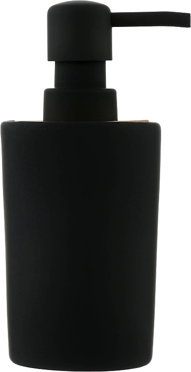 Дозатор для жидкого мыла, черный - Bisk Plain — фото N1