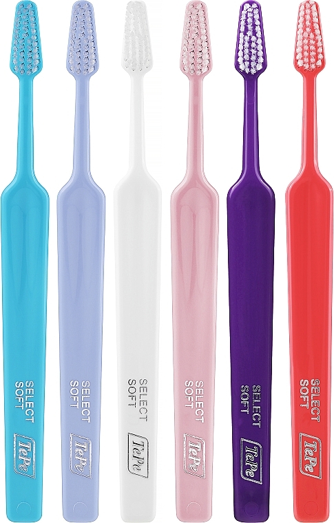 Набір зубних щіток, 6 шт., варіант 9 - TePe Select Soft — фото N1