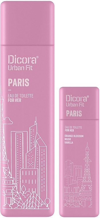 Dicora Urban Fit Paris - Набір (edt/100 ml + edt/30 ml) — фото N2