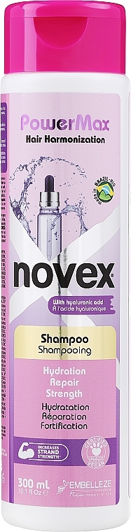 Шампунь із гіалуроновою кислотою - Novex PowerMax Hair Harmonization Shampoo — фото N1
