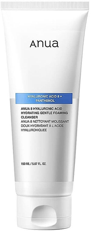 М'яка пінка для вмивання - Anua 8 Hyaluronic Acid Hydrating Gentle Foaming Cleanser — фото N1