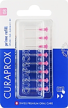 Набір йоржиків міжзубних "Prime Refill", CPS 0,8 -3,2 mm, без тримача, 8 шт., рожевий - Curaprox — фото N1
