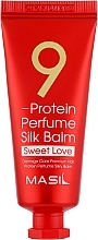 Незмивний бальзам для захисту волосся з ароматом гібіскусу і троянди - Masil 9 Protein Perfume Silk Balm Sweet Love — фото N1