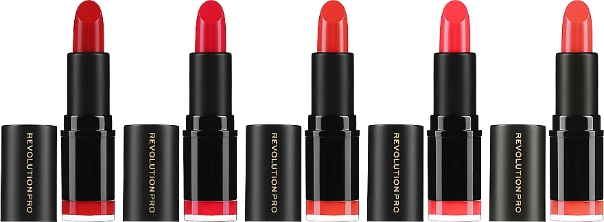 Набор из 5 помад для губ - Revolution Pro 5 Lipstick Collection Matte Reds — фото N2