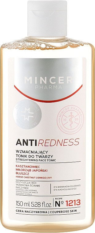 Укрепляющий тоник для лица для сосудистой кожи - Mincer Pharma Anti Redness Tonic N1213