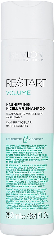 Шампунь для объёма волос - Revlon Professional Restart Volume Magnifying Micellar Shampoo