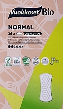 Щоденні прокладки, 26 шт - Vuokkoset 100% Bio Normal — фото N1
