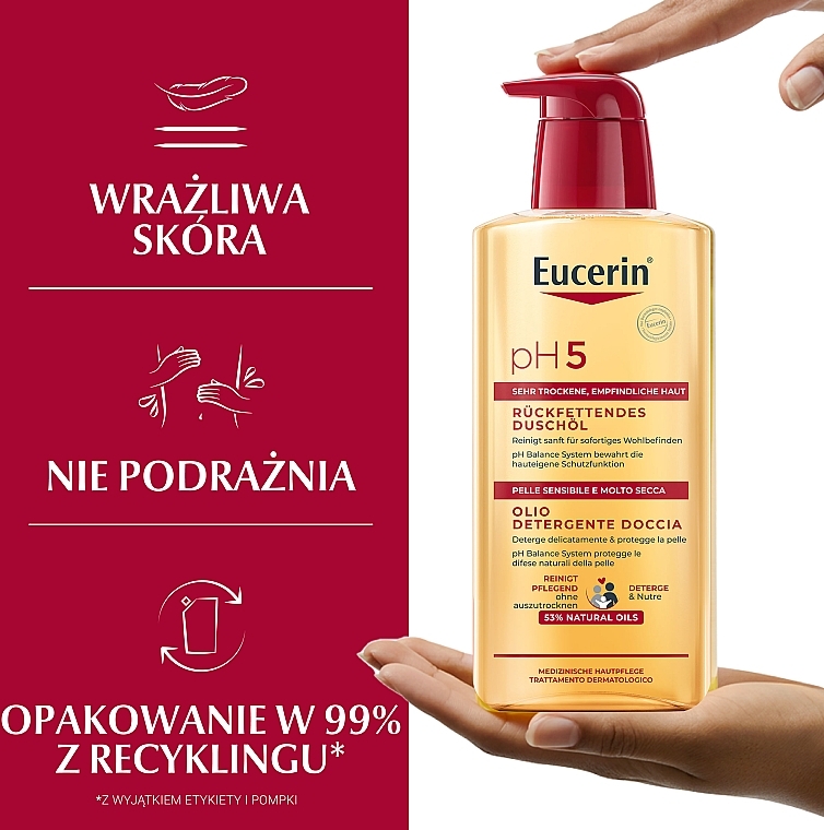 Олія для душу - Eucerin pH5 Shower Oil — фото N13