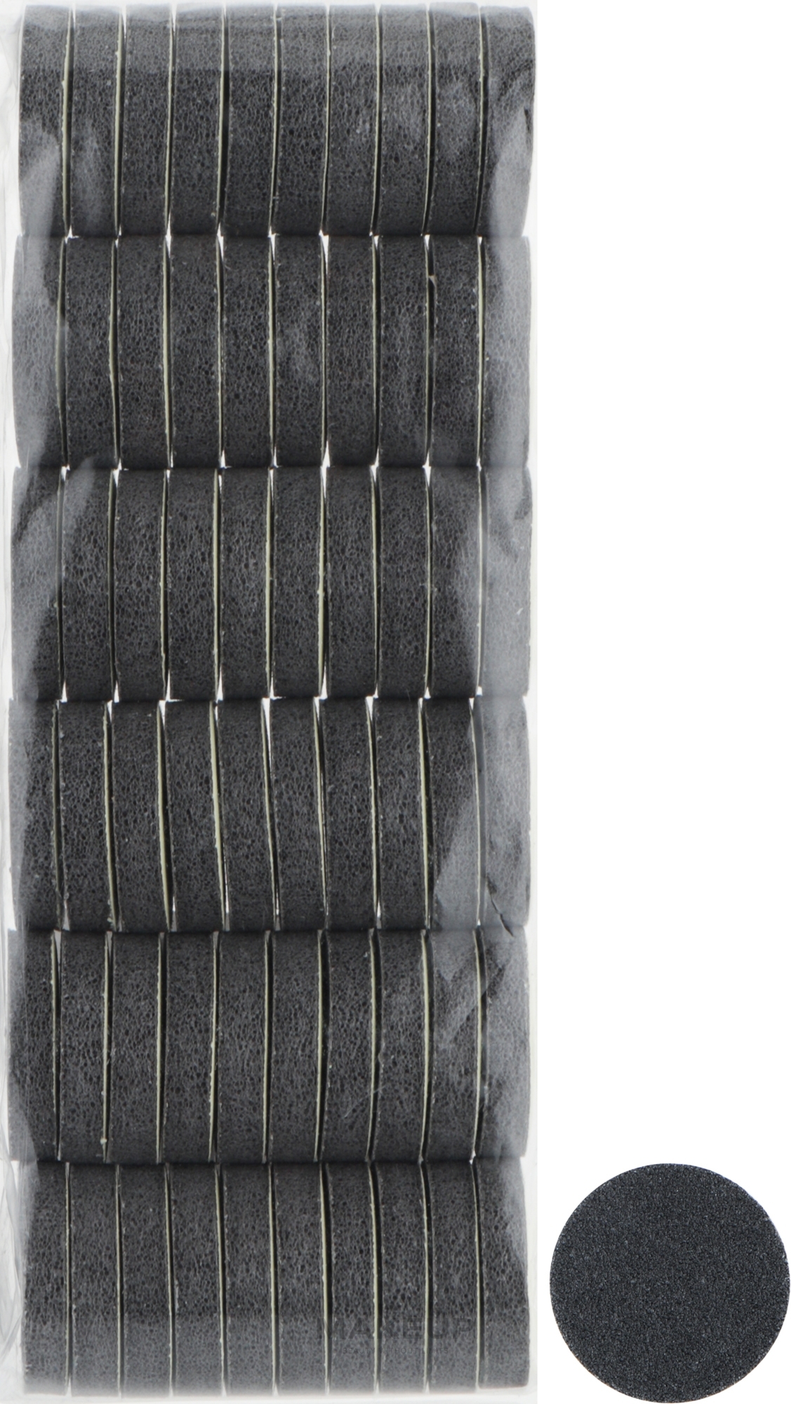 Змінні бафи для педикюрного диска, 21 мм, 320 грит, чорні - ThePilochki — фото 50шт