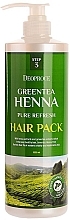 Парфумерія, косметика Маска для волосся з зеленим чаєм і хною - Deoproce Green Tea Henna Pure Refresh Hair Pack