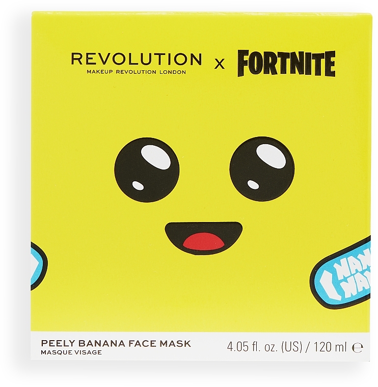 Маска для обличчя "Банан" - Makeup Revolution X Fortnite Peely Banana Mousse Mask — фото N3