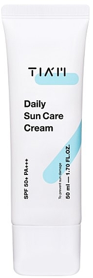 Сонцезахисний крем з токоферолом і вітаміном С - Tiam Daily Sun Care Cream SPF 50+ PA+++ — фото N1