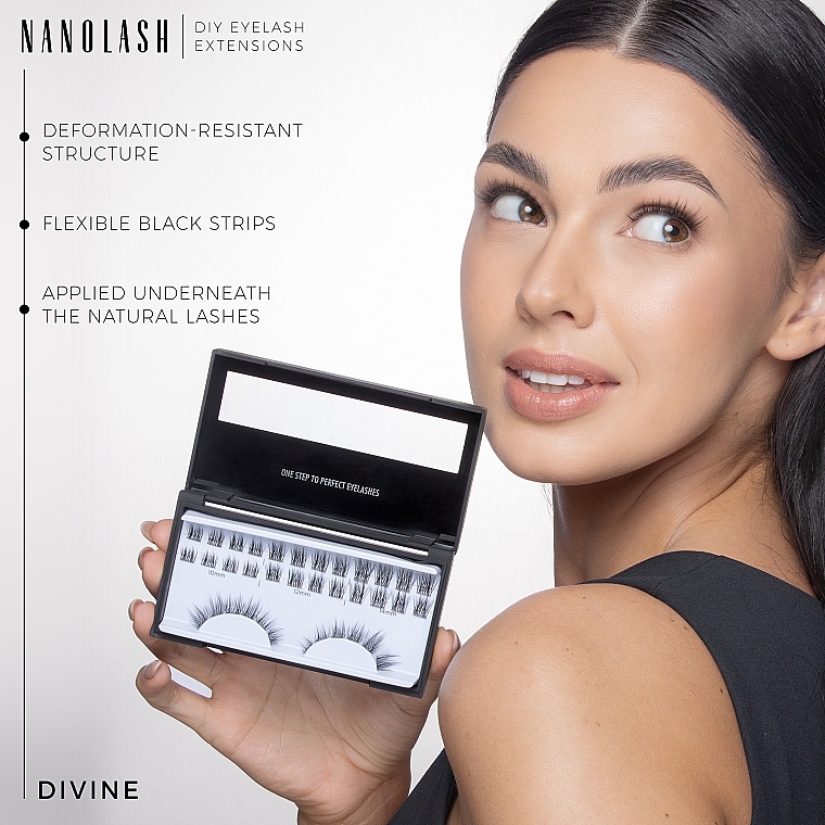 Накладные ресницы - Nanolash Diy Eyelash Extensions Divine — фото N6