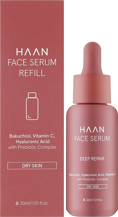 Восстанавливающая сыворотка с бакучиолом - HAAN Deep Repair Bakuchiol Face Serum for Dry Skin Refill (сменный блок) — фото N2