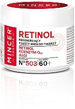 Парфумерія, косметика Відновлюючий крем для обличчя 60+ - Mincer Pharma Retinol № 503