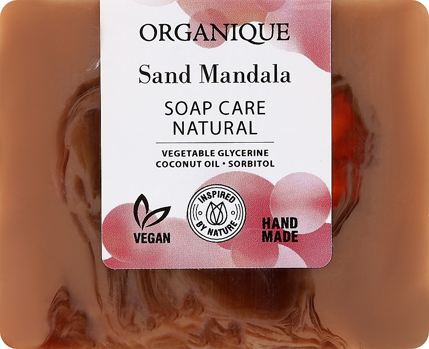 Натуральное питательное мыло - Organique Soap Care Natural Sand Mandala — фото N1
