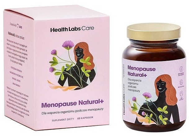 Харчова добавка для жінок у період менопаузи - Healthlabs Menopause Natural+ — фото N1