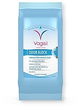 Влажные салфетки для интимной гигиены - Vagisil Intimate wipes Odor Block — фото N1