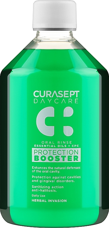 Ополаскиватель для полости рта - Curaprox Curasept Daycare Protection Booster Herbal Invasion — фото N1