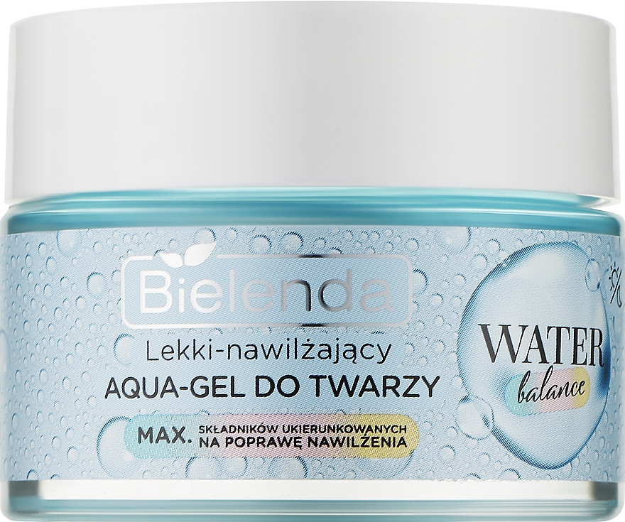 Легкий зволожувальний аква-гель для обличчя - Bielenda Water Balanse Aqua-Gel — фото N1