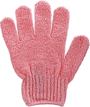 Розовая перчатка-мочалка для душа - The Body Shop Exfoliating Bath Gloves — фото N2