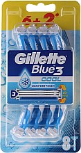 Парфумерія, косметика Одноразові бритви - Gillette Blue 3 Cool 6+2 шт