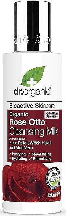 Очищувальне молочко "Троянда Отто" - Dr. Organic Bioactive Skincare Organic Rose Otto Cleansing Milk — фото N1