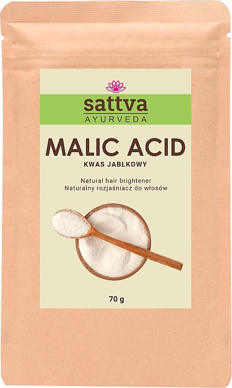 Натуральний освітлювач волосся - Sattva Malic Acid Natural Hair Brightener — фото N1