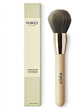 Пензлик для нанесення пудрових текстур - Kiko Milano Green Me Powder Brush — фото N1