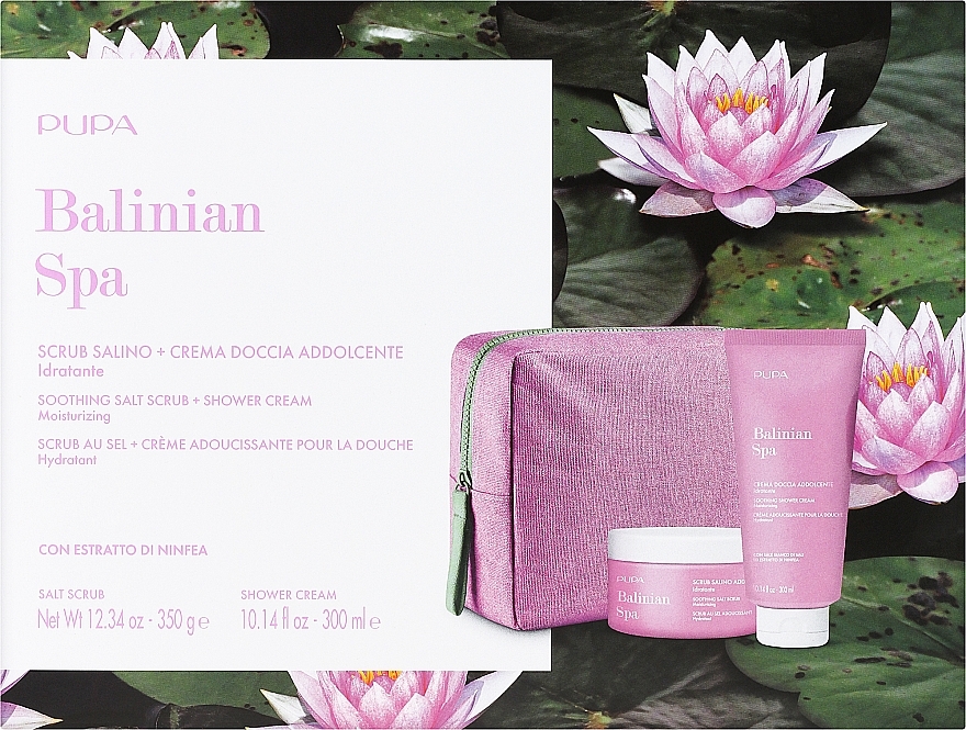 Набор - Pupa Balinian Spa Kit 1 (scrub/350g + sh/cr/300ml + bag) — фото N1