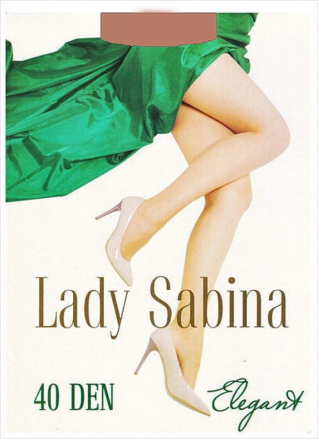 Колготы женские "Elegant" 40 Den, mocca - Lady Sabina — фото N1
