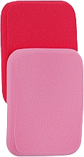 Парфумерія, косметика Спонж для макіяжу, 444030, рожевий + малиновий - Inter-Vion
