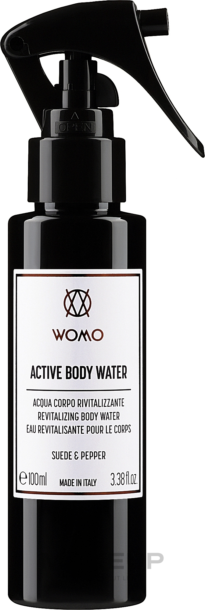Активная вода для тела "Замша и перец" - Womo Active Body Water Suede & Pepper — фото 100ml