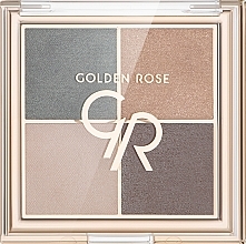 Палетка тіней для повік - Golden Rose Quattro Eyeshadow Palette — фото N2