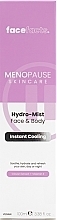 Увлажняющий спрей для лица и тела - Face Facts Menopause Skincare Hydro-Mist — фото N3