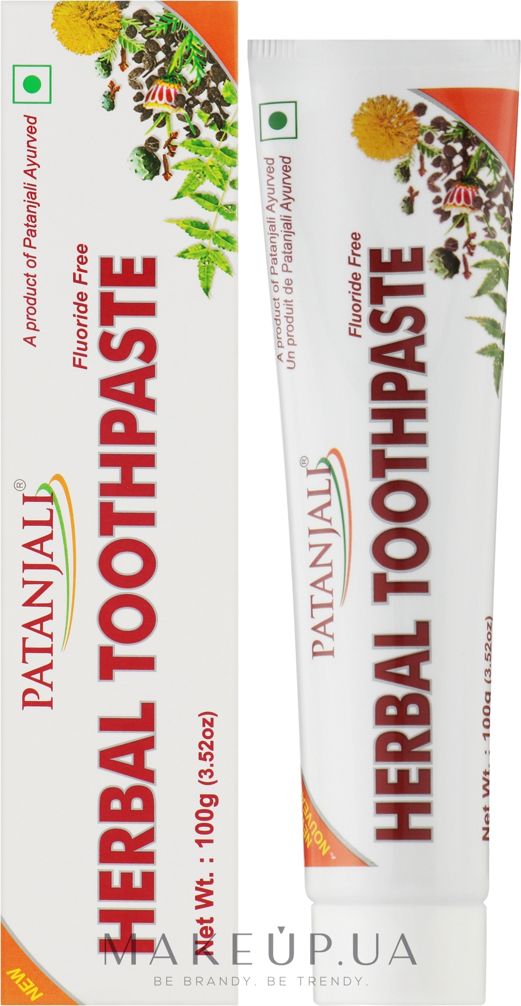 Зубная паста "Травяная" - Patanjali Herbal Toothpaste — фото 100g