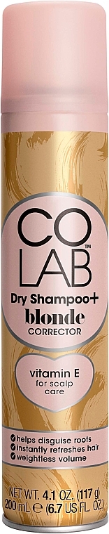 Сухий шампунь-коректор для блондинок - Colab Dry Shampoo+ Blonde Corrector — фото N1