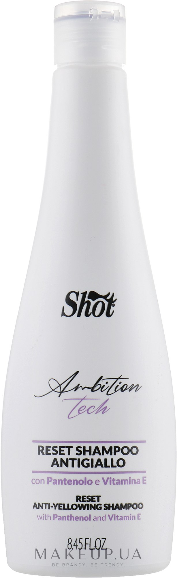 Шампунь проти ефекту жовтизни - Shot Ambition Tech Reset Anti-Yellowing Shampoo — фото 250ml