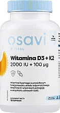 Капсулы "Витамин D3 + K2 2000 IU" - Osavi Vitamin D3 + K2 2000 IU — фото N1