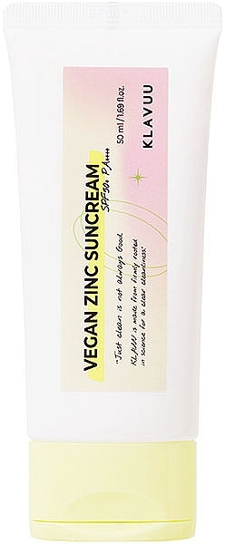 Ультралегкий солнцезащитный крем для чувствительной кожи - KLAVUU Vegan Zinc Suncream SPF50+ PA++++ (пробник)