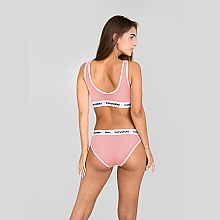 Комплект білизни для жінок "Base Blush", топ + трусики-бікіні, рожевий - Keyplay — фото N5
