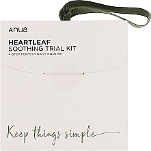 Парфумерія, косметика Набір - Anua Heartleaf Soothing Trial Kit (toner/40ml + pad/2pcs + ser/10ml + lot/20ml)